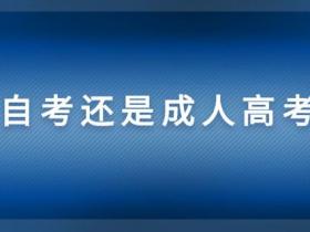 成人高考和自考的区别(如何去选择)
