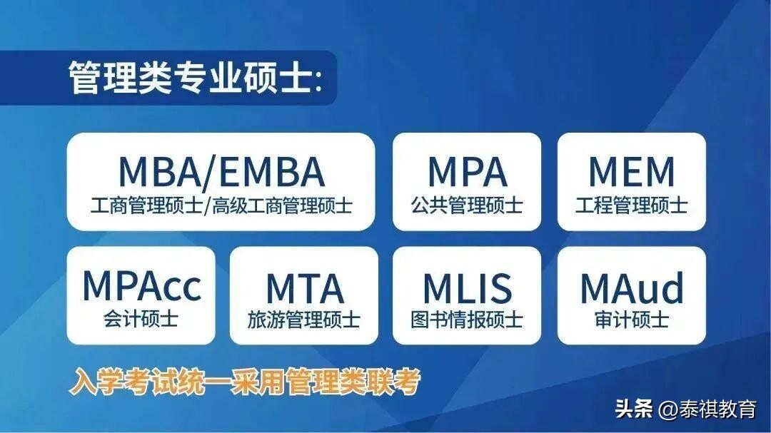 mpa和mba哪个好考一些（管理类研究生7大专业）